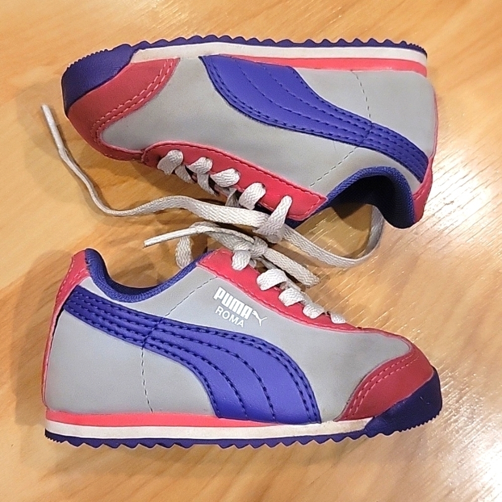 Puma roma nubuk leather toddler sneakers size 5